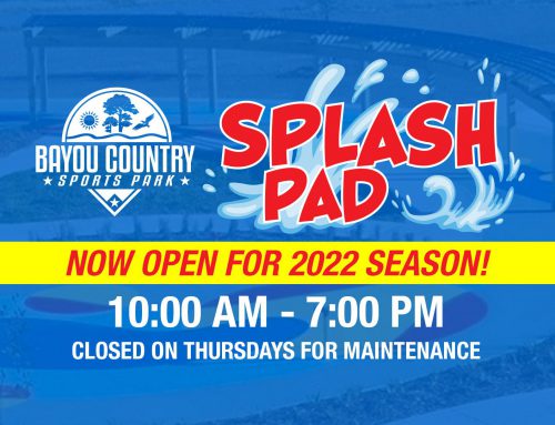 Splash Pad Open for 2022 Season
